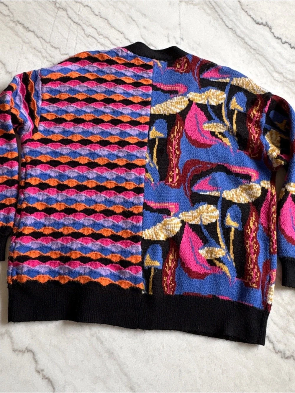 FARM Rio Mixed Mushrooms Knit Cardigan - Multicolor - Picture 8 of 10
